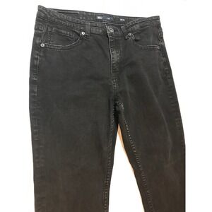 BKE Tyler Mens Black Denim Jeans Straight Leg Size 36x32 (36x30)